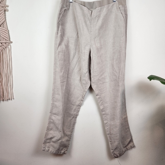 J. Jill 100% Linen “Love Linen” Pull-On Pants Size XL Pockets VGUC - Picture 1 of 7